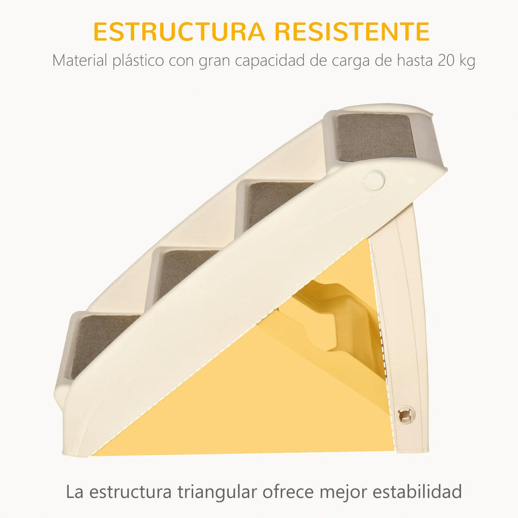Estructura triangular de plástico que aguanta hasta 20 kg
